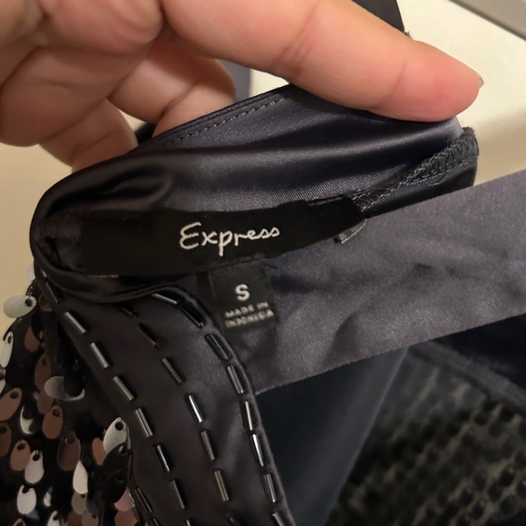 Top - Size Small

This gorgeous silver shiny top by Express - Picture 3 of 3